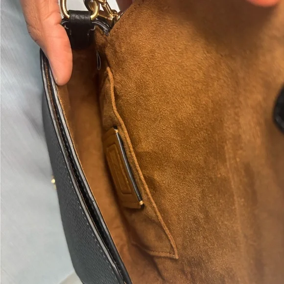 Coach Black Pebbled Leather Crossbody Bag - Picture 4 of 11